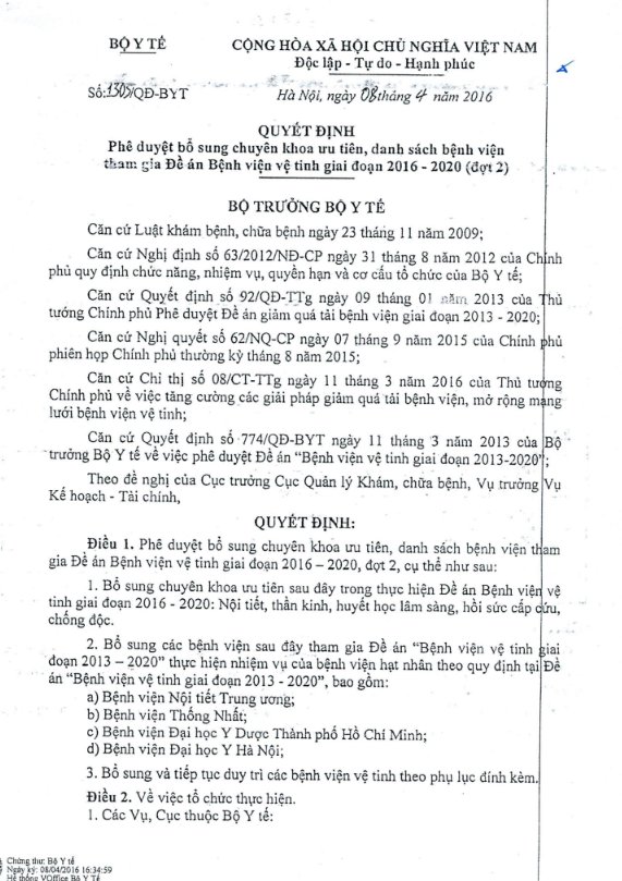 Phê duyệt bổ sung chuyên khoa ưu tiên