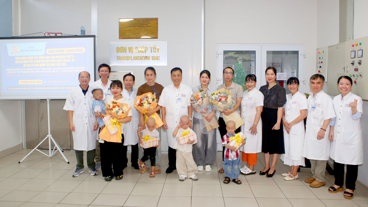 Ghép tủy thành công cho trẻ mắc Thalassemia, u tế bào mầm và u nguyên bào thần kinh