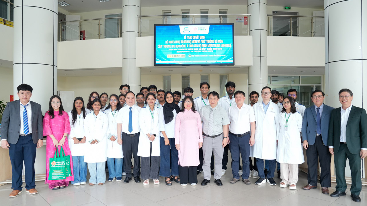 Trao Quyết định bổ nhiệm Phụ trách Bộ môn và Phó Trưởng Bộ môn thuộc khoa y, Trường ĐH Đông Á
